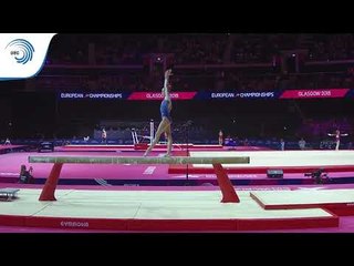 Claire PONTLEVOY (FRA) - 2018 Artistic Gymnastics Europeans, junior qualification beam