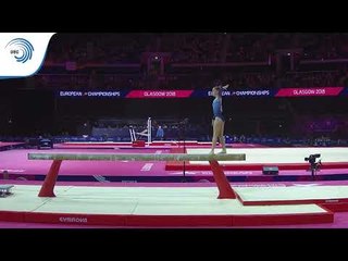 Noga SHALIT (ISR) - 2018 Artistic Gymnastics Europeans, junior qualification beam