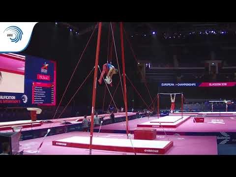 Gagik KHACHIKYAN (ARM) - 2018 Artistic Gymnastics Europeans, junior qualification rings