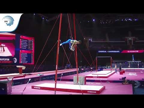 Michalis CHARI (CYP) - 2018 Artistic Gymnastics Europeans, junior qualification rings