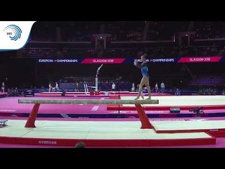 Laufey JOHANNSDOTTIR (ISL) - 2018 Artistic Gymnastics Europeans, junior qualification beam