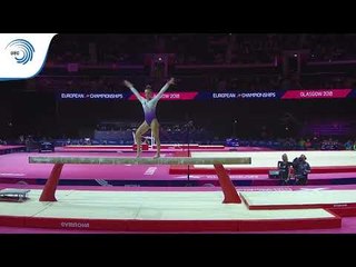 Lena BICKEL (SUI) - 2018 Artistic Gymnastics Europeans, junior qualification beam