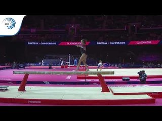 Freja PETERSEN (DEN) - 2018 Artistic Gymnastics Europeans, junior qualification beam