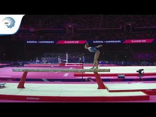 Emilia BABICH (ISR) - 2018 Artistic Gymnastics Europeans, junior qualification beam