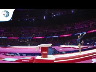 Ondine ACHAMPONG (GBR) - 2018 Artistic Gymnastics Europeans, junior qualification vault