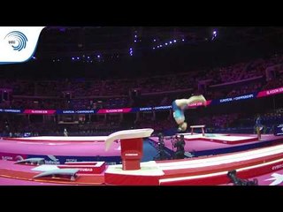 Noga SHALIT (ISR) - 2018 Artistic Gymnastics Europeans, junior qualification vault