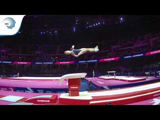 Camille RASMUSSEN (DEN) - 2018 Artistic Gymnastics Europeans, junior qualification vault