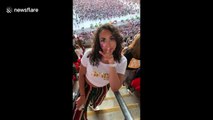 Girl dancing on stairs at Spice Girls' concert ends up giving 'lap dance'