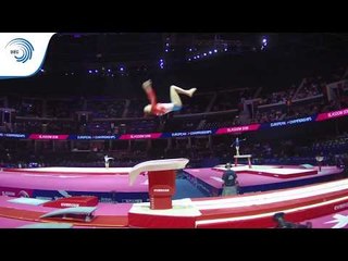 Chiara CASTELLUCCI (LUX) - 2018 Artistic Gymnastics Europeans, junior qualification vault