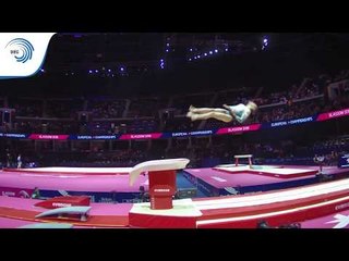 Ece Yagmur YAVUZ (TUR) - 2018 Artistic Gymnastics Europeans, junior qualification vault