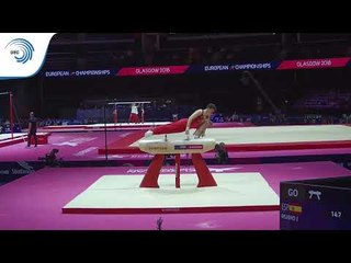Jorge RUBIO (ESP) - 2018 Artistic Gymnastics Europeans, junior qualification pommel horse