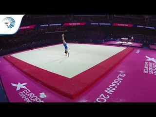 Yumin ABBADINI (ITA) - 2018 Artistic Gymnastics Europeans, junior qualification floor