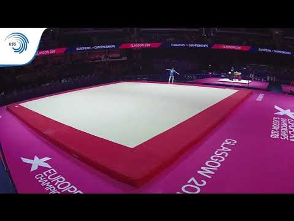 Anze HRIBAR (SLO) - 2018 Artistic Gymnastics Europeans, junior qualification floor