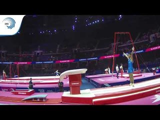 Lay GIANNINI (ITA) - 2018 Artistic Gymnastics Europeans, junior qualification vault