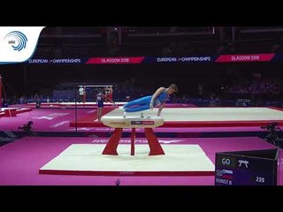 Beno KUNST (SLO) - 2018 Artistic Gymnastics Europeans, junior qualification pommel horse