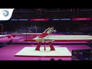 Raman ANTROPAU (BLR) - 2018 Artistic Gymnastics Europeans, junior qualification pommel horse