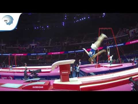 Mikhail KHUDCHENKO (RUS) - 2018 Artistic Gymnastics Europeans, junior qualification vault
