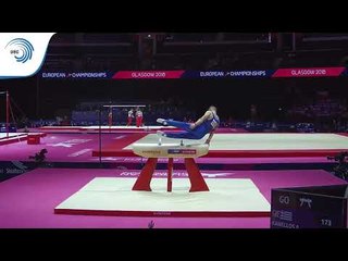 Apostolos KANELLOS (GRE) - 2018 Artistic Gymnastics Europeans, junior qualification pommel horse