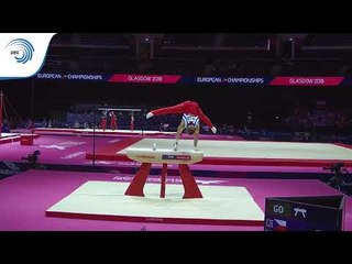 Daniel PONIZIL (CZE) - 2018 Artistic Gymnastics Europeans, junior qualification pommel horse
