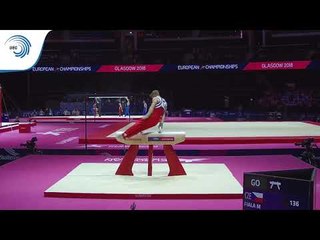 Martin FIALA (CZE) - 2018 Artistic Gymnastics Europeans, junior qualification pommel horse
