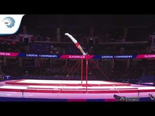 Ian RAUBAL (SUI) - 2018 Artistic Gymnastics Europeans, junior qualification horizontal bar