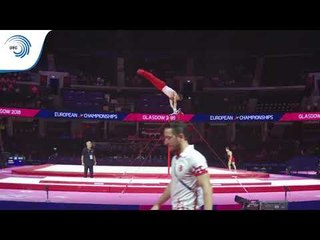 Lucas BAHAMONDES (DEN) - 2018 Artistic Gymnastics Europeans, junior qualification horizontal bar