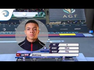Corey WALKES (GBR) - 2018 Trampoline junior European silver medallist