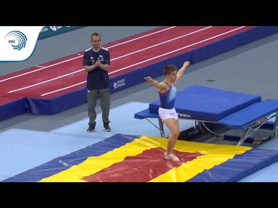 Robert VILARASAU (ESP) - 2018 Double Mini-Trampoline Europeans, junior final
