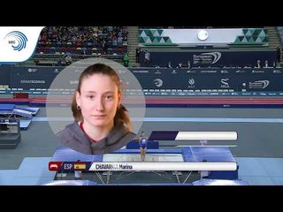 Marina CHAVARRIA (ESP) - 2018 Trampoline Europeans, junior final