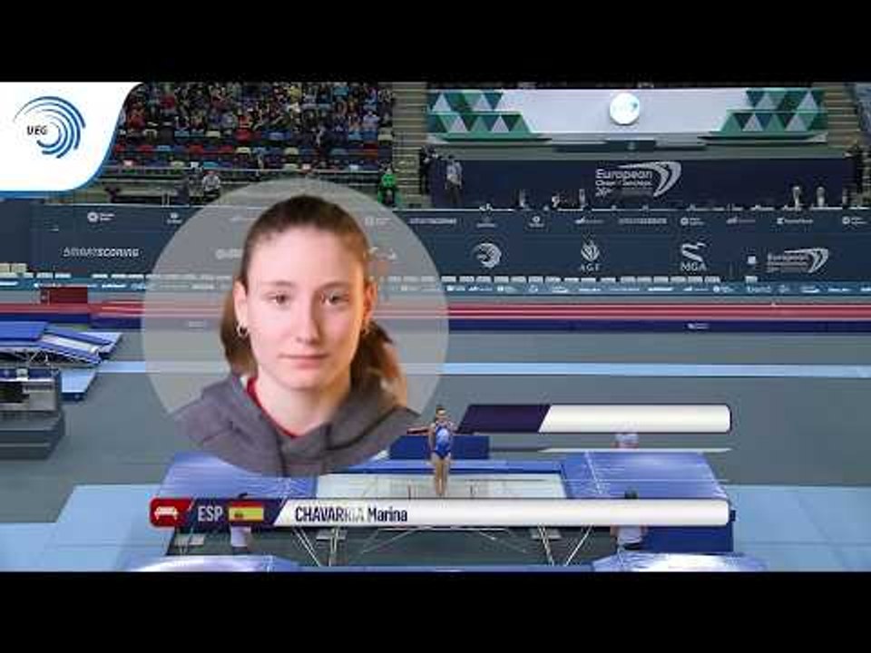Marina CHAVARRIA (ESP) - 2018 Trampoline Europeans, junior final