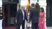 Ambiente distendido en el primer encuentro entre Felipe VI y Donald Trump