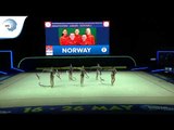 Norway - 2019 Rhythmic Gymnastics Europeans, junior groups 5 ribbons qualification