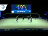 Estonia - 2019 Rhythmic Gymnastics Europeans, junior groups 5 ribbons qualification