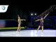 Damir MANAFOV & Ksenia STEFU (RUS) - 2019 Aerobics Junior European silver medallists, mixed pairs