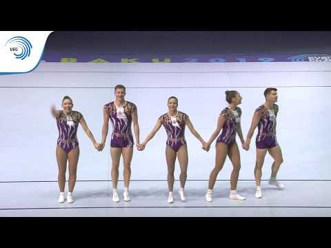 Bulgaria - 2019 Aerobics European silver medallists, group final