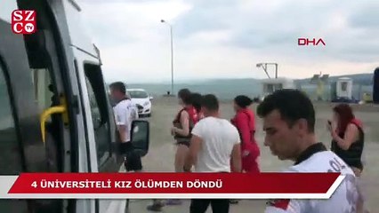 Deniz bisikleti ile sürüklenen üniversiteli kızlar kurtarıldı