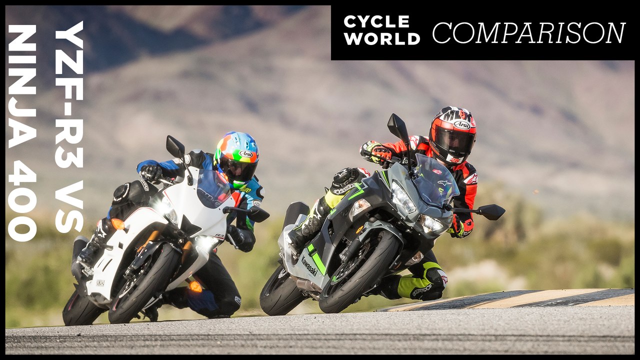 Yamaha YZF-R3 vs. Kawasaki Ninja 400 Comparison - video Dailymotion