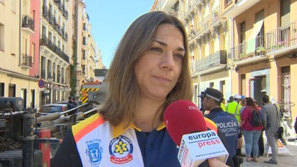 SAMUR informa de que no hay heridos por el derrumbe de Chamberí