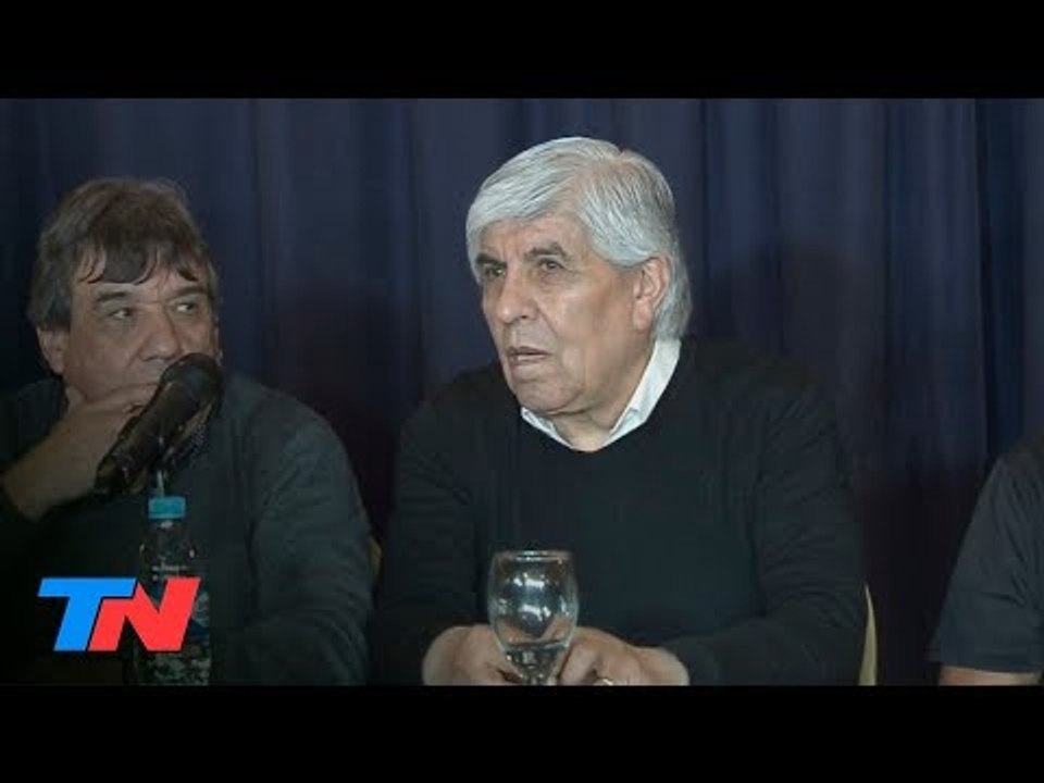 Moyano, con los tapones de punta contra Macri: "No vamos a dar ni un paso atrás"