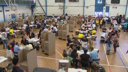 Descargar video: Colombianos residentes en España ejercen su derecho al voto