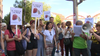 Acción solidaria con las trabajadoras marroquíes de la fresa