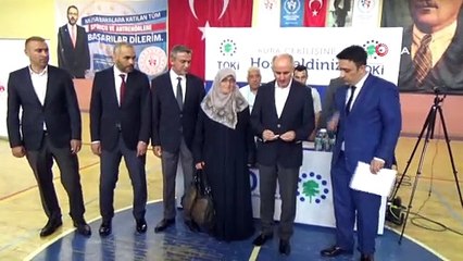 Karaman’da TOKİ’nin yaptığı 364 konut için kura çekimi yapıldı