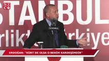 Erdoğan: Kürt de olsa o benim kardeşim, o da insandır