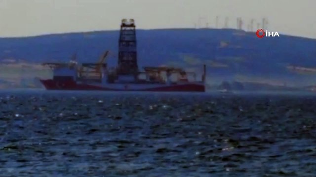 Yavuz Sondaj Gemisi Çanakkale Boğazı'na giriş yaptı