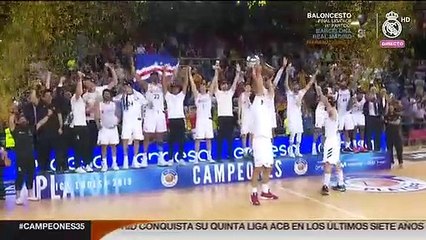El Real Madrid levanta su 35º Liga ACB en el Palau Blaugrana
