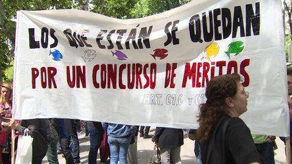 Los trabajadores públicos temporales exigen mejoras