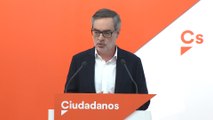 Cs pide a Sánchez hacer elecciones lo antes posible