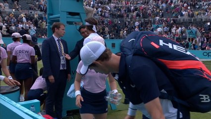 Murray impresses in Queen's doubles before bad light suspension