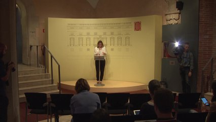 Elsa Artadi en rueda de prensa