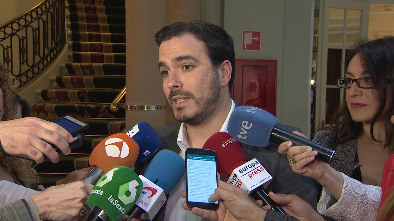 Garzón: "Vamos a hacer una oposición de izquierdas"